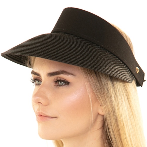 #70 Black Sun visor hat main image 5